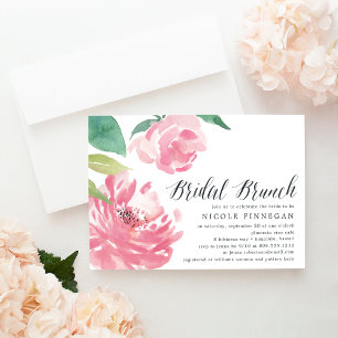 Blooming Peony   Convite Bridal Brunch