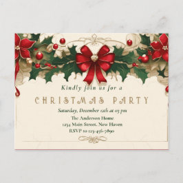 Blooms Vintage: Convite de Natal Retro