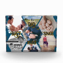 Bloque para fotos "Best Dad Since" personalizable