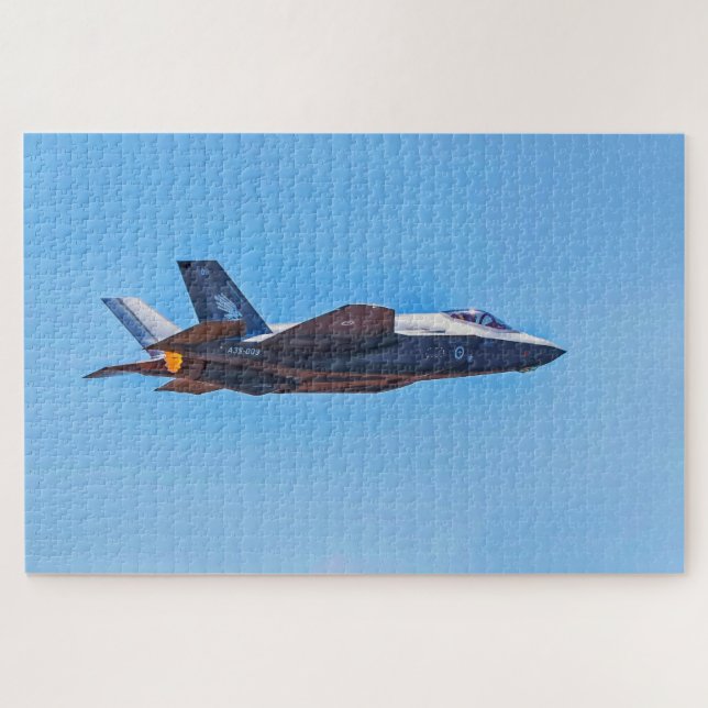 Bloqueado Martin F- 35A Relâmpago II Quebra-cabeça (Horizontal)