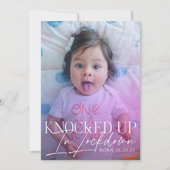 Bloqueado no Anúncio de Nascimento COVID (Frente)