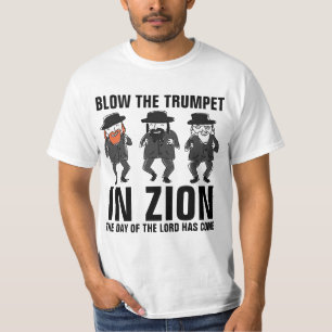 BLOQUEAR O TRUMPET EM ZION, t-shirts messiânicas