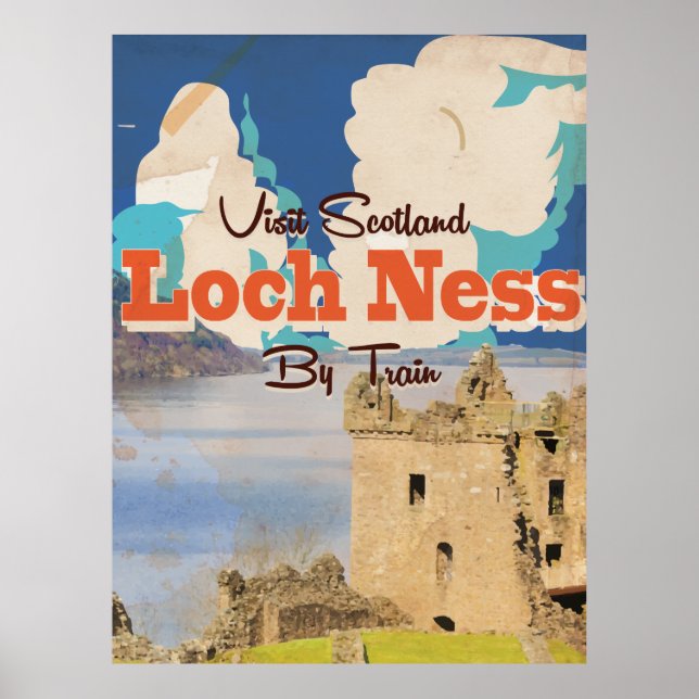 Bloquear Viagens vintage de poster Ness (Frente)
