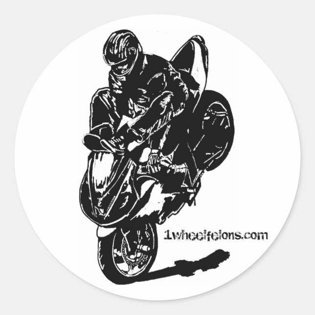 Bloqueio de adesivos de dublê de Streetbike 1wheel (Frente)