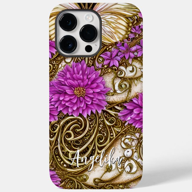 Bloqueio de borboleta com nome personalizado (Verso)