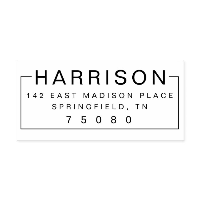 Bloqueio de Carimbo de Autodigitação do Endereço d (Design)