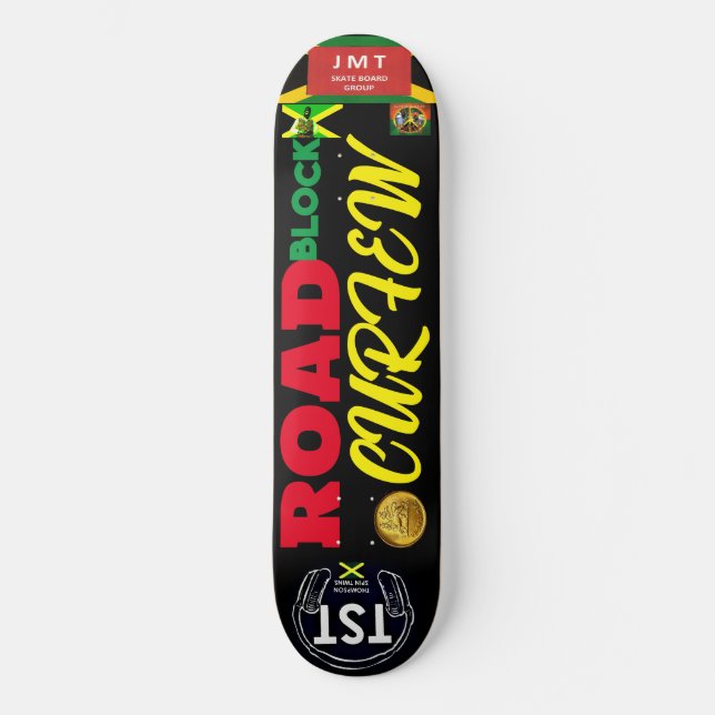 BLOQUEIO DE CURFEW  8 1/4" Skateboard Deck (Frente)