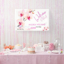 Blossomas de Flor Orquídeo Bem-Vindo 60º Aniversár