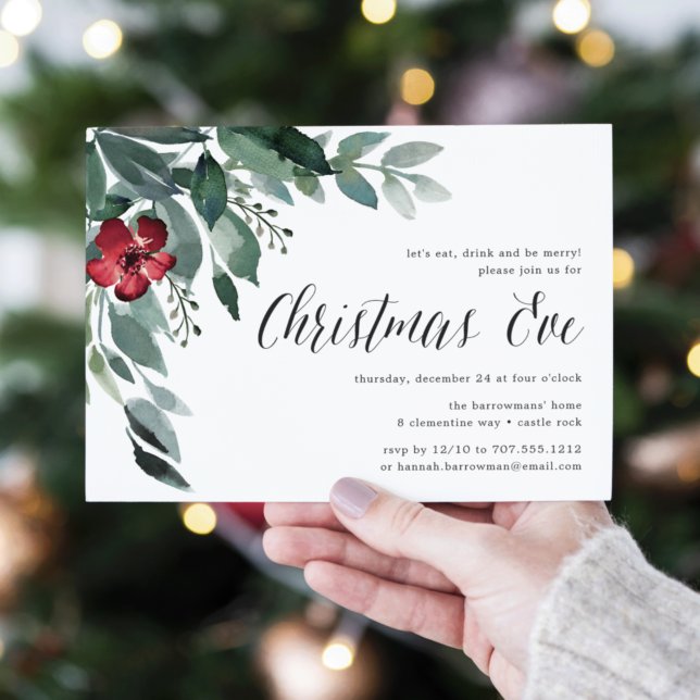 Blossomas de Natal | Convite para Janto Véspera de (Criador carregado)