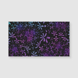 Blossomo Floral Púrpura da Aqua Retro