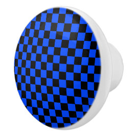 Blue and black checkerboard pattern