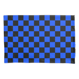 Blue and black checkerboard pattern