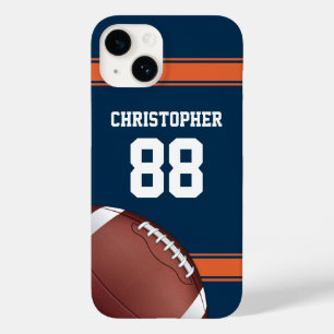 Blue and Orange Strips Jersey Grid