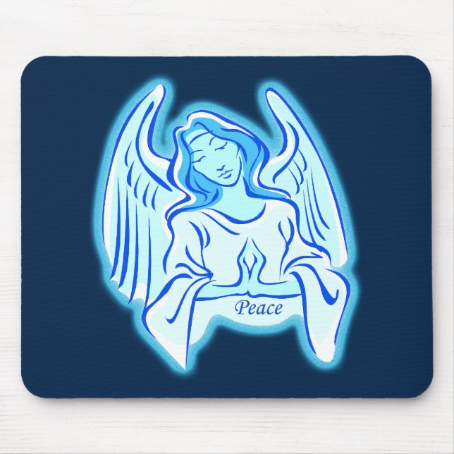 Blue Angel Of Peace Mouse Pad (Frente)