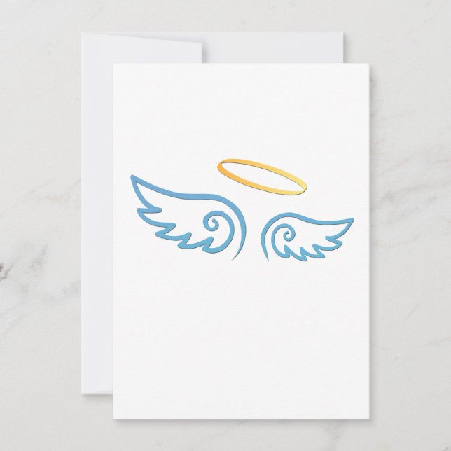 Blue Angel Wings com Halo (Frente)