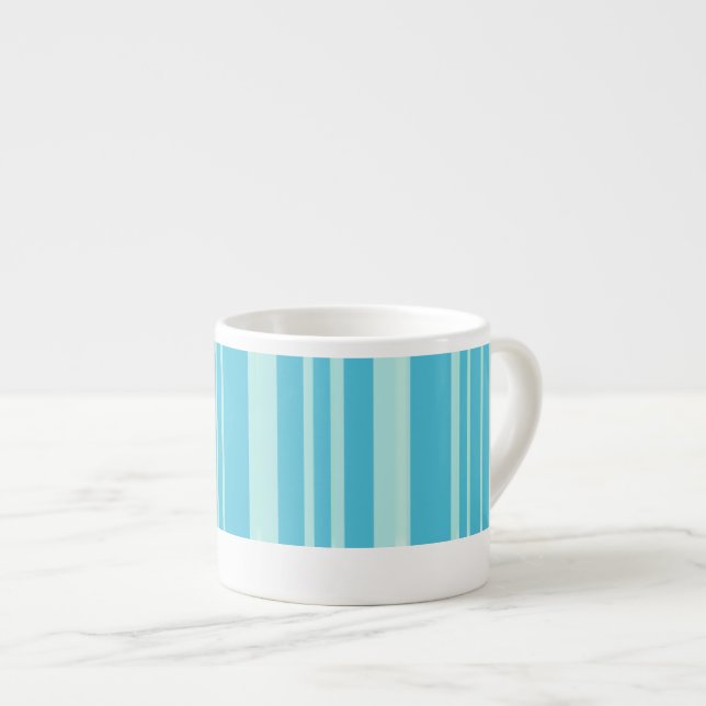 Blue & aqua praia striptease café espresso caneca (Frente Esquerda)