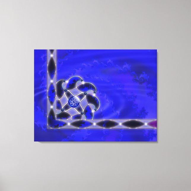 Blue As Sea Canvas Print (Frente)