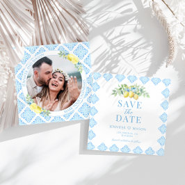 Blue Azulejos Lemon Salve A Data Fotografia Convit