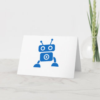 Blue Baby Robot Obrigado Cartões