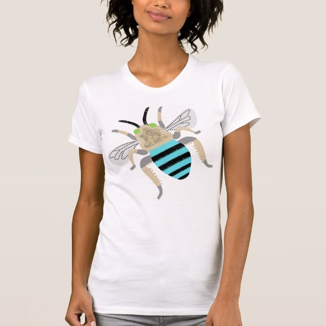 Blue banded bee t-shirt (Frente)