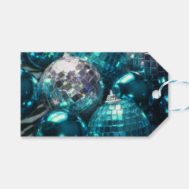 Blue Baubles - Etiquetas de presentes de texto pre