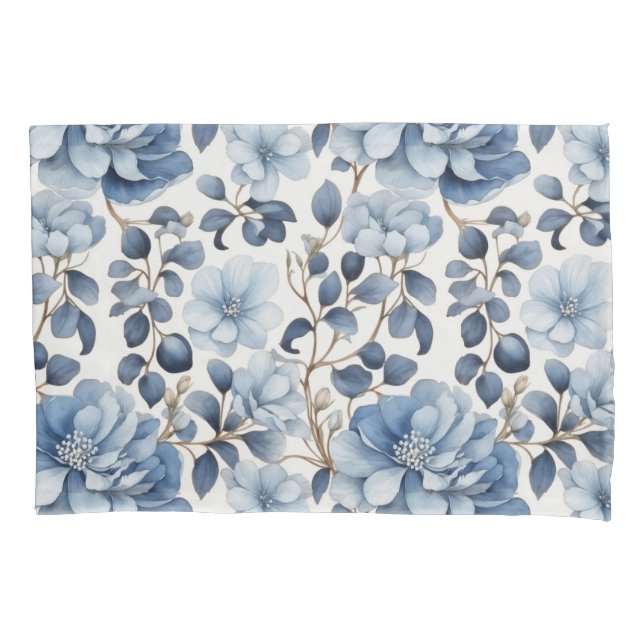 Blue Bloom – Fronha de Travesseiro (Frente)