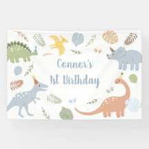 Blue Boy Boho Dinosaur Birthday