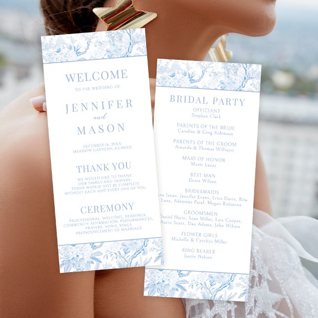 Blue Chinoiserie floral Boho (Criador carregado)