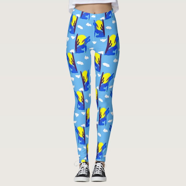 Blue Coyote Leggings (Frente)