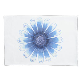 Blue Daisy Pillowcase