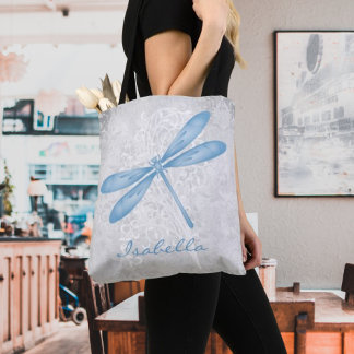 Blue Dragonfly Personalizada Tote Bag