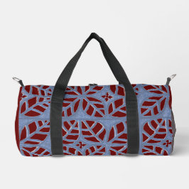 Blue e Maroon Duffet Bag