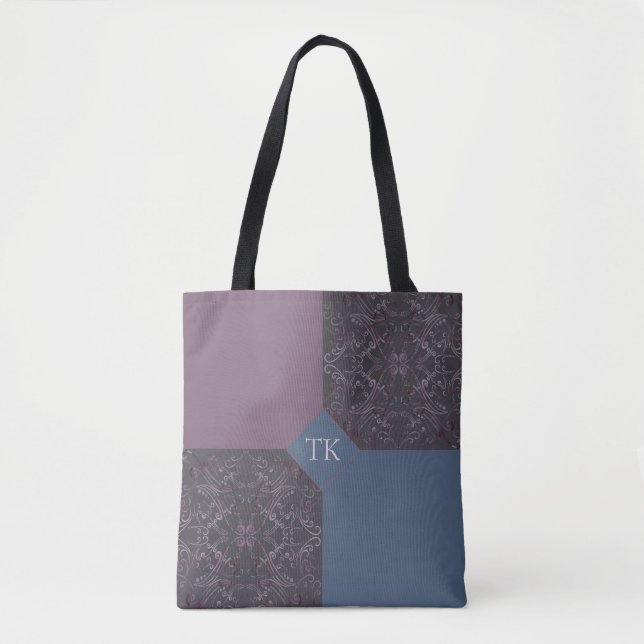 Blue e Mauve Tote Bag (Frente)