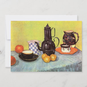 Blue Enamel Coffeepot por Vincent van Gogh