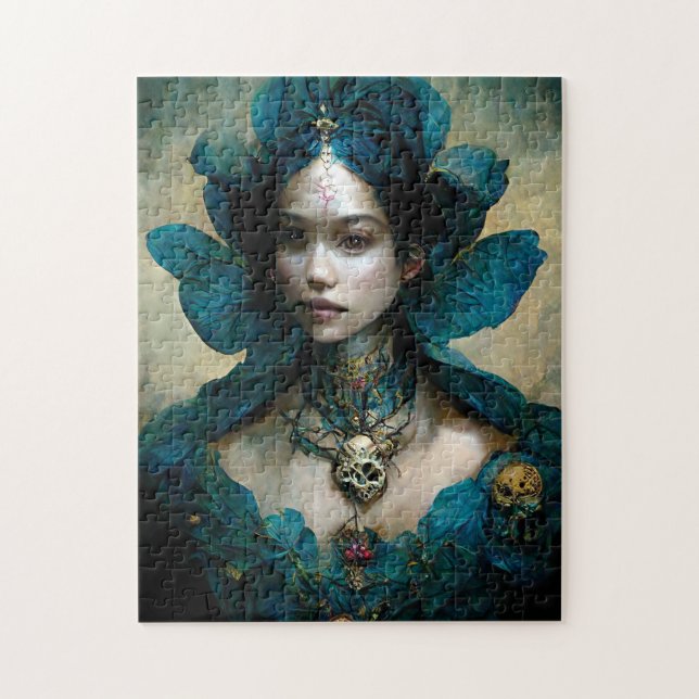 Blue Fairy Fantasy Art Jigsee Quebra-cabeça (Vertical)