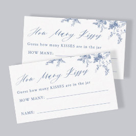 Blue Floral adivinha quantos cartões de jogo