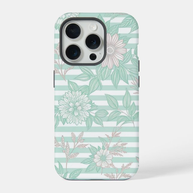 Blue Floral Minimalist (Verso)