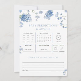 Blue Floral Predictions Advice Jogo do Chá de fral