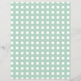 Blue Gingham e White Paper Sheet