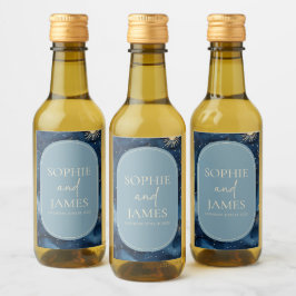 Blue Gold Elegant Celestial Starry Sky Wedding