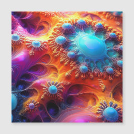 Blue Gold & Purple Psychedelic Fractal