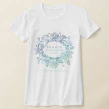 Blue-green logo t-shirt
