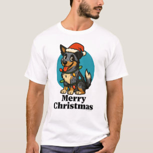 Blue Heeler - Camisa de Natal do Cão de Gado Austr