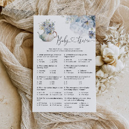 Blue Hydrangeas willowers jogo de trivialidades