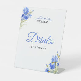 Blue Iris Something Blue Bridal Shower Bar Drinks