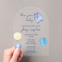 Blue Jean Baby | Chá de fraldas moderno | Arca do