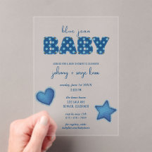 Blue Jean Baby | Chá de fraldas moderno | Patch