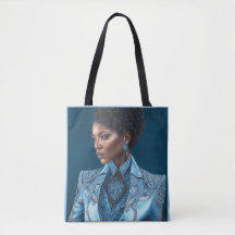 Blue Lady 3 Tote Bag