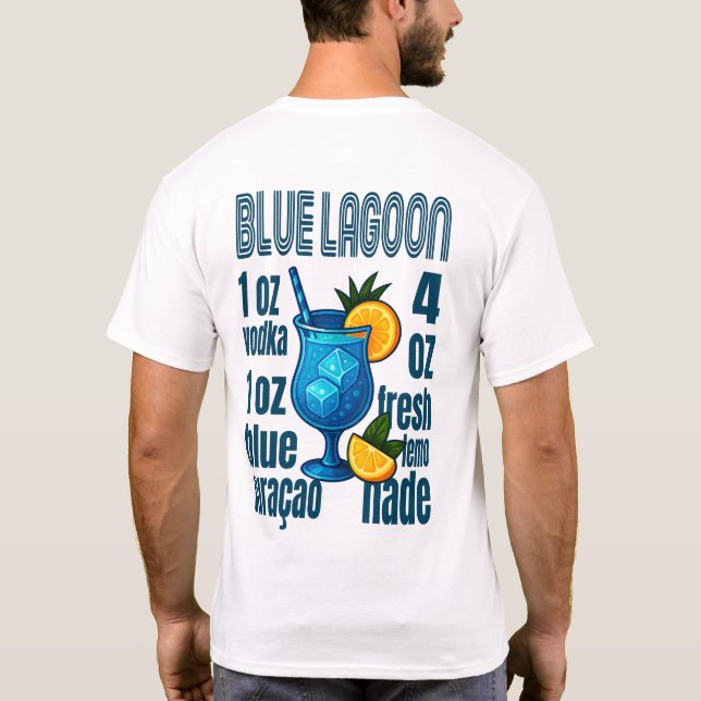 Blue Lagoon T-Shirt – Tropical Cocktail  (Verso)
