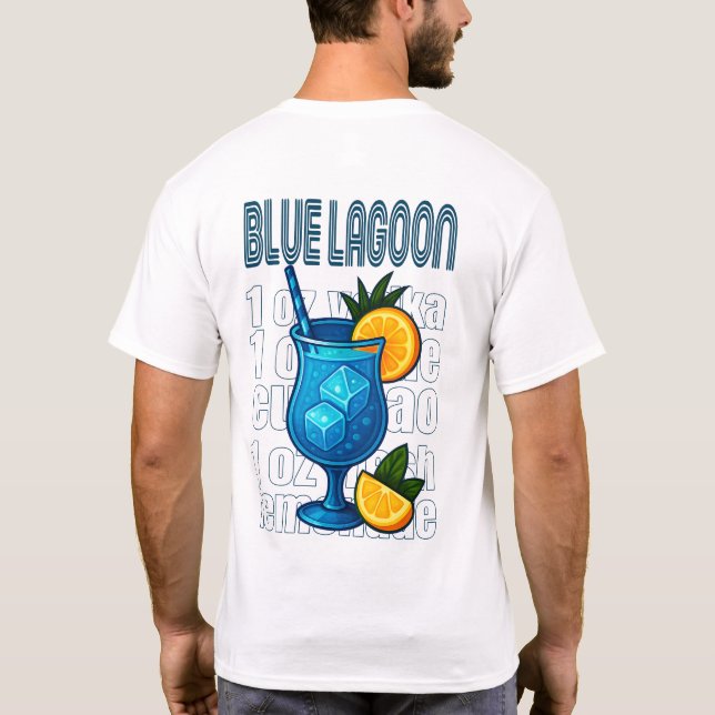 Blue Lagoon T-Shirt – Tropical Cocktail (Verso)